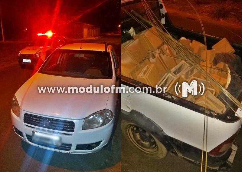 Idoso é preso em flagrante após furtar materiais de construção