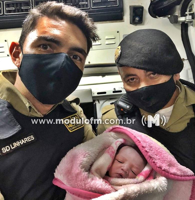 PMs auxiliam gestante em trabalho de parto em São João da Serra Negra