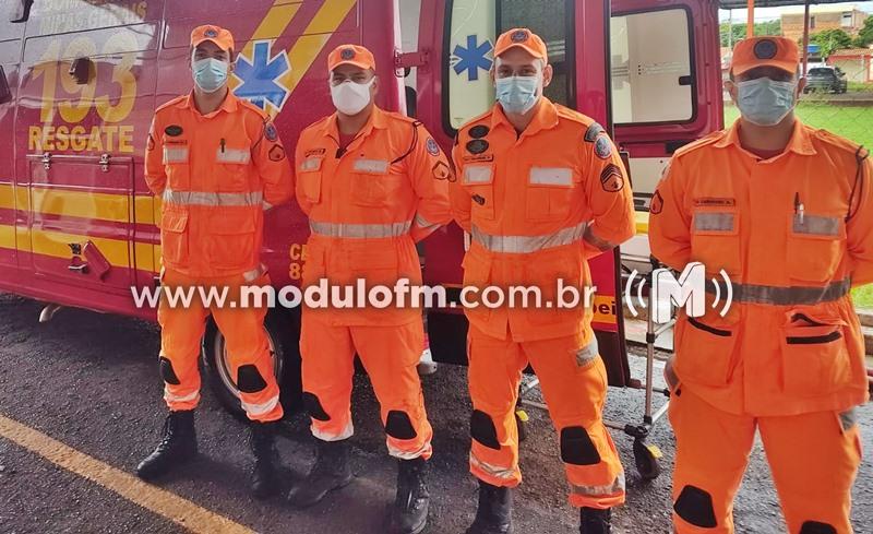 Bombeiros atendem a pedido desesperado de mãe e salvam a vida de bebê em Patrocínio
