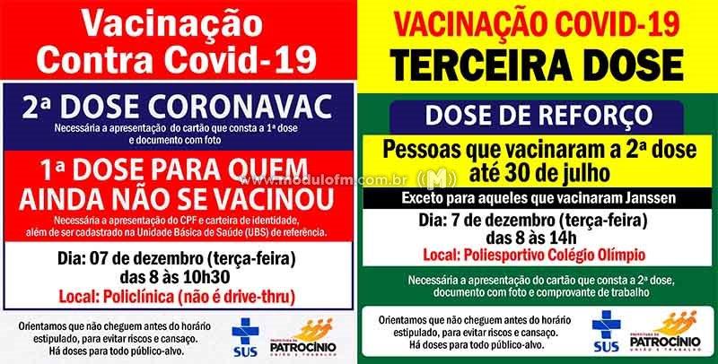 Nova oportunidade para pessoas que ainda não tomaram a 1ª e a 2ª dose da vacina Coronavac