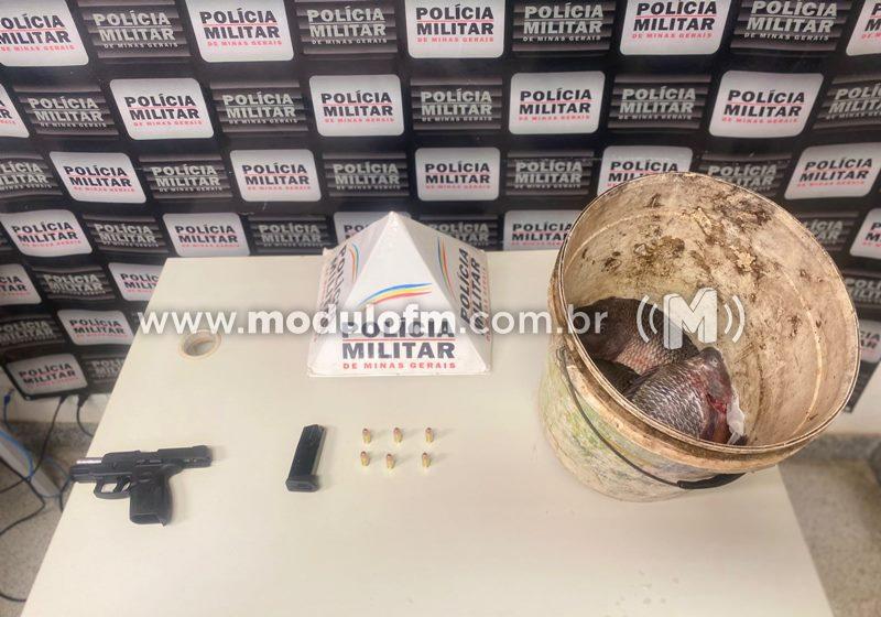 Autores são presos pela Polícia Militar após furtarem peixes na represa de Nova Ponte