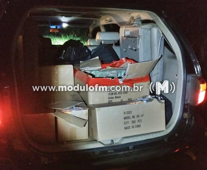 Polícia Militar Rodoviária apreende produtos eletrônicos sem nota fiscal avaliados em R$ 8 mil em Coromandel