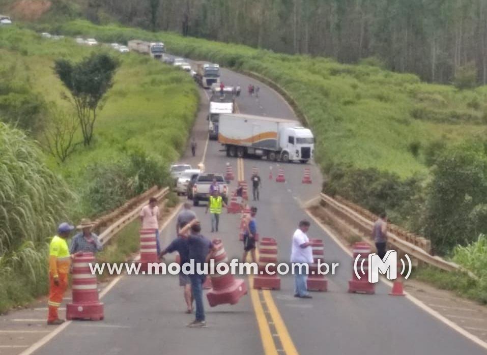 BR-365 continua interditada entre Patrocínio e Patos de Minas após aumento de erosão na Ponte dos Vieiras