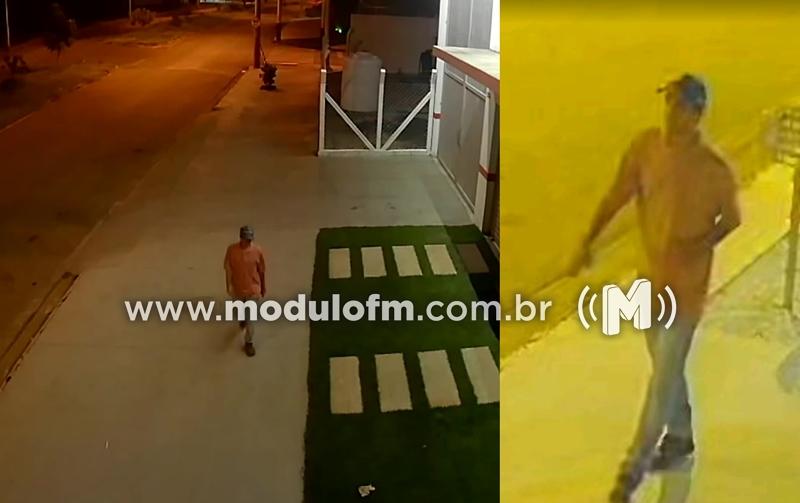 Comerciante tem obra invadida em Patrocínio e pede ajuda para identificar ladrão