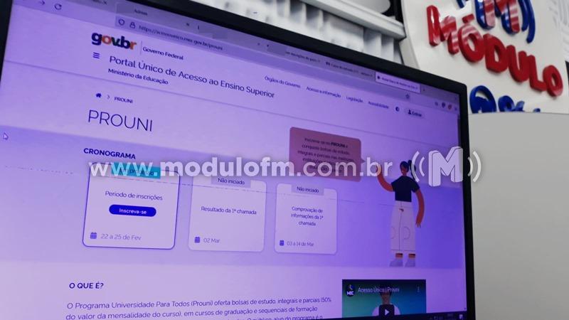 Estão abertas as inscrições do Prouni para o primeiro semestre de 2022