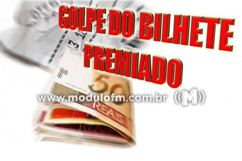 Idosa de 71 anos cai em golpe do bilhete premiado em Patrocínio