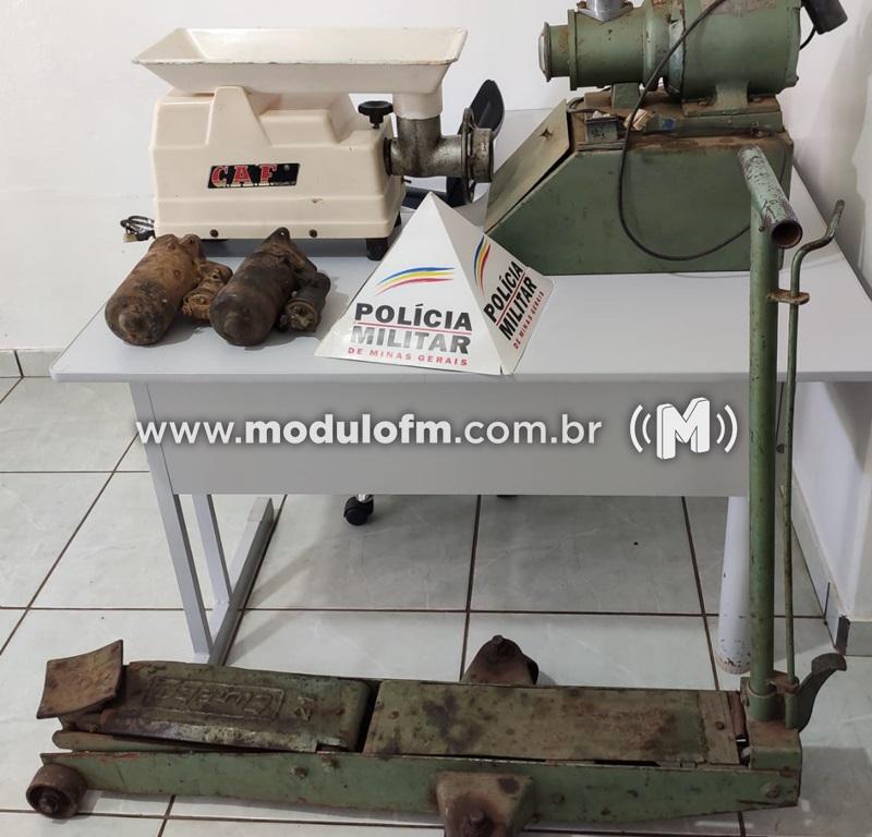 Inquilino que vendia bens sem autorização acaba preso e quatro pessoas são detidas acusadas de receptação em Serra do Salitre