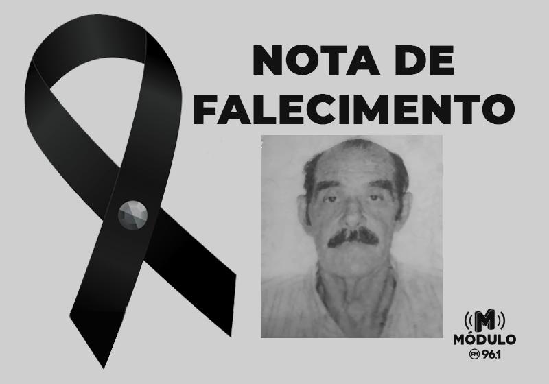 Nota de falecimento Sr. Onofre Martins de Araújo aos...