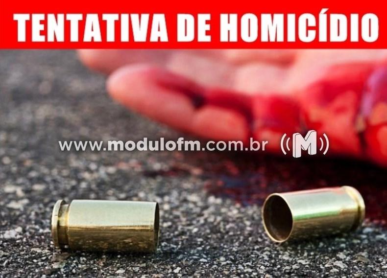 Homem é baleado no peito durante tentativa de homicídio