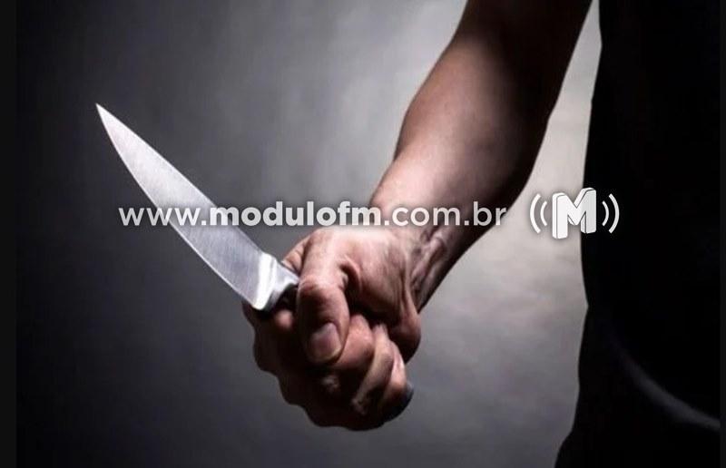 Homem em prisão domiciliar tenta esfaquear duas pessoas após furtar supermercado no bairro Morada Nova