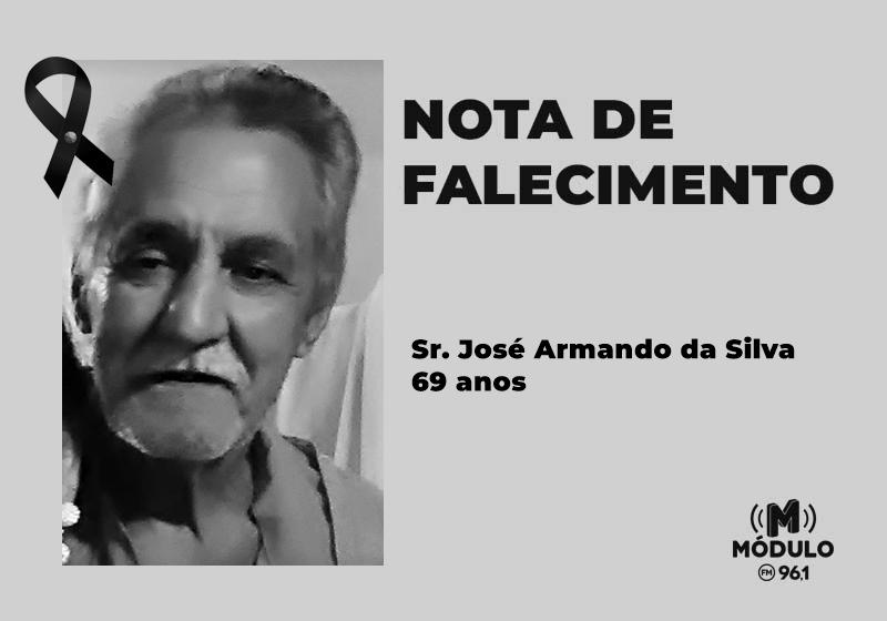 Nota de falecimento Sr. José Armando da Silva aos...