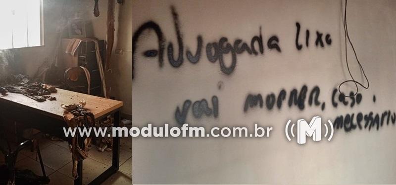 Ex-policial penal é preso suspeito de atentado com incêndio e ameaçar advogada em Monte Carmelo