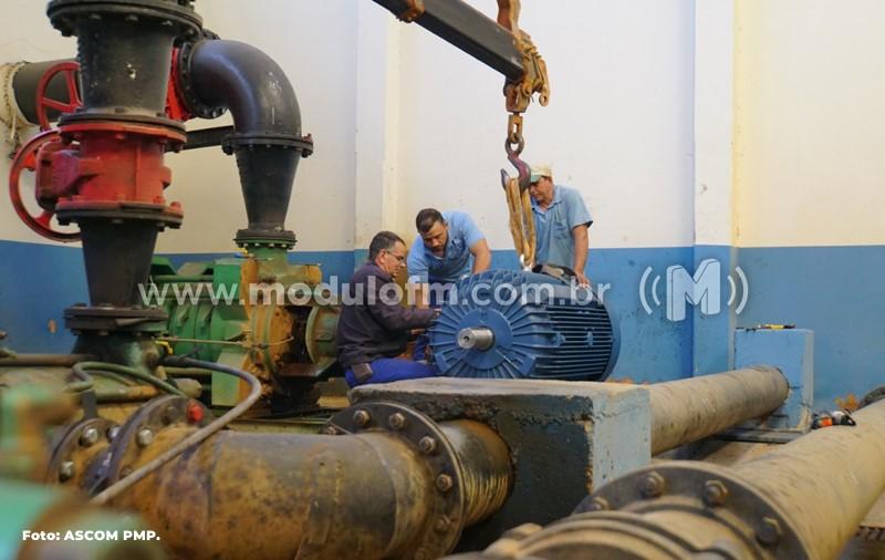 Abastecimento de água em Patrocínio volta ao normal com instalação de novo equipamento