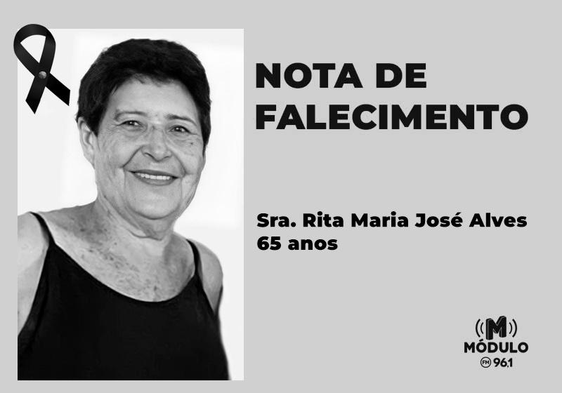 Nota de falecimento Sra. Rita Maria José Alves aos...