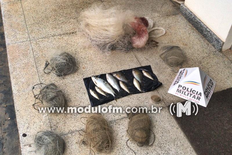 Abordagem policial flagra homem com pescado ilegal e droga em veículo na zona rural de Patrocínio
