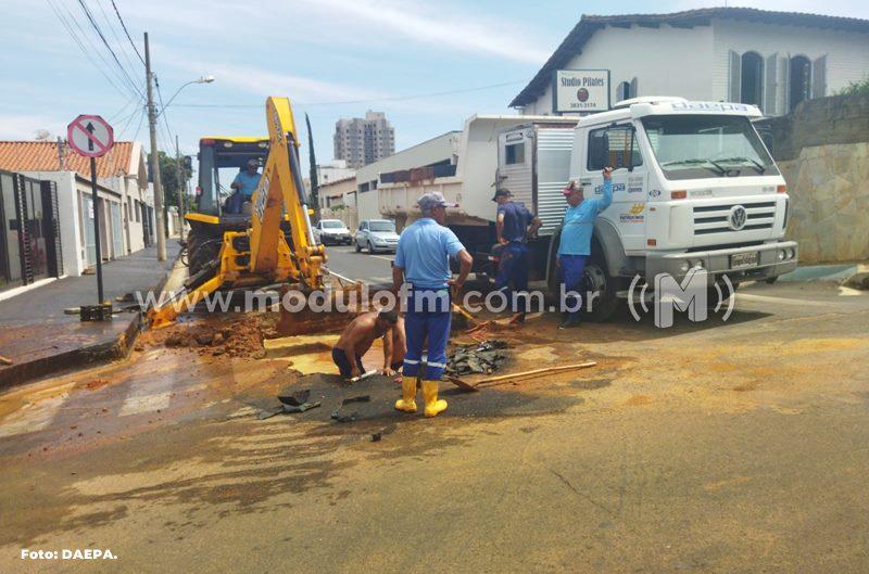 DAEPA informa falta de água no Centro e adjacências...