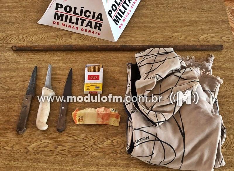 Homem confessa roubo a padaria para usar dinheiro na compra de drogas em Guimarânia