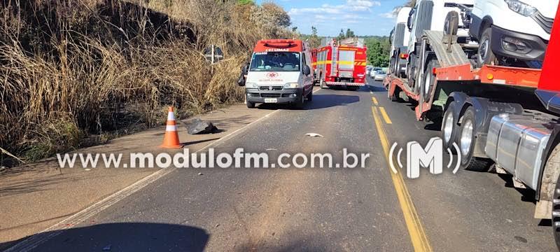 Imagem 2 do post Motorista freia bruscamente e provoca acidente envolvendo quatro veículos na BR-365