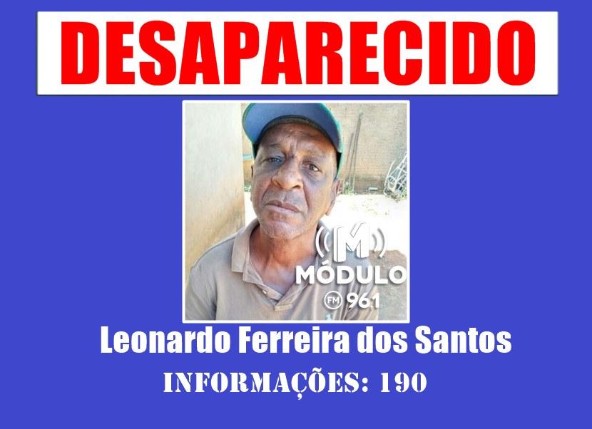 Família faz apelo para encontrar idoso desaparecido em Patrocínio