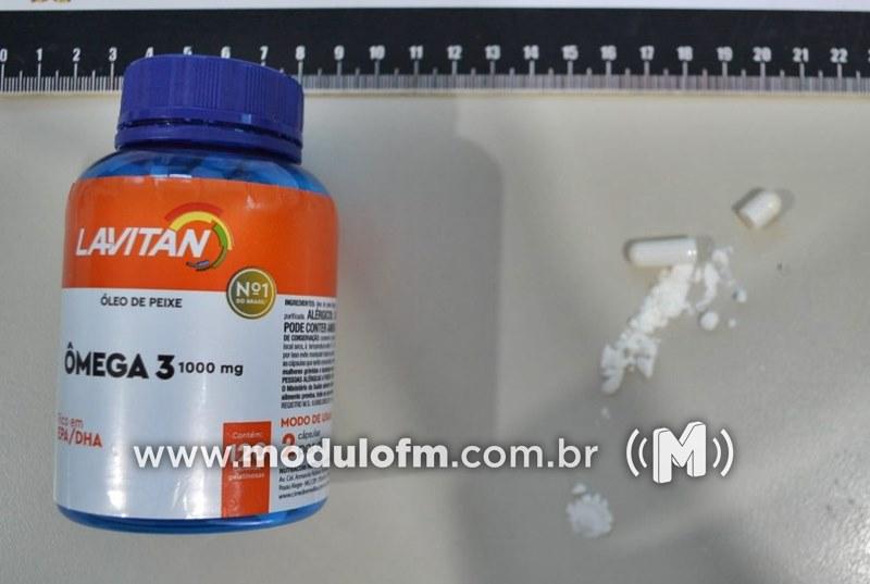 Policiais Penais interceptam cocaína dentro de suplemento enviado pelos correios para detento em Patrocínio