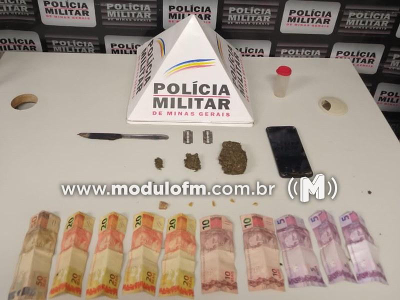 Adolescente é apreendido com drogas em lote no bairro Congonhas