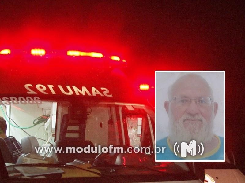Idoso morre em colisão entre carro e bicicleta em Coromandel