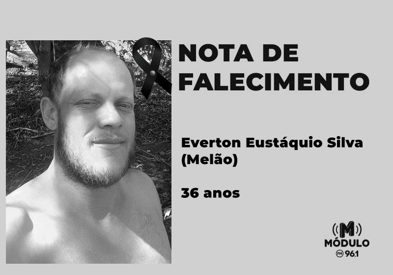 Nota de falecimento Everton Eustáquio Silva (Melão) aos 36 anos