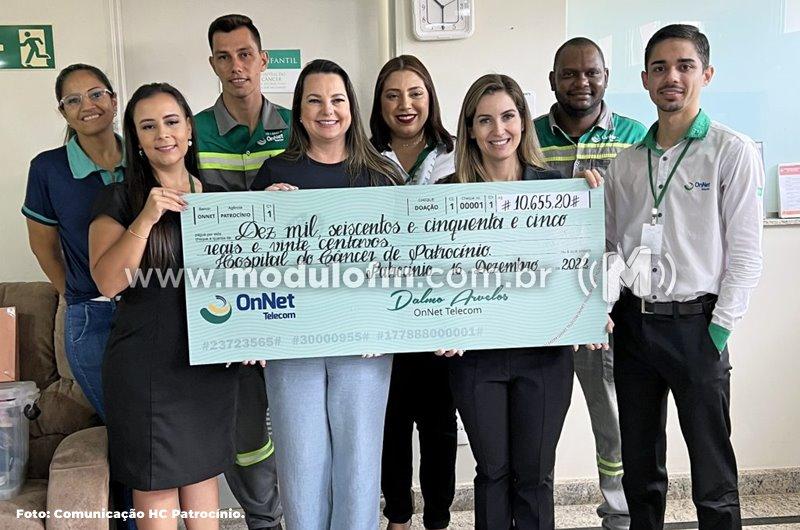 OnNet faz o repasse de mais de R$ 15 mil ao HC em Campanha do Troco