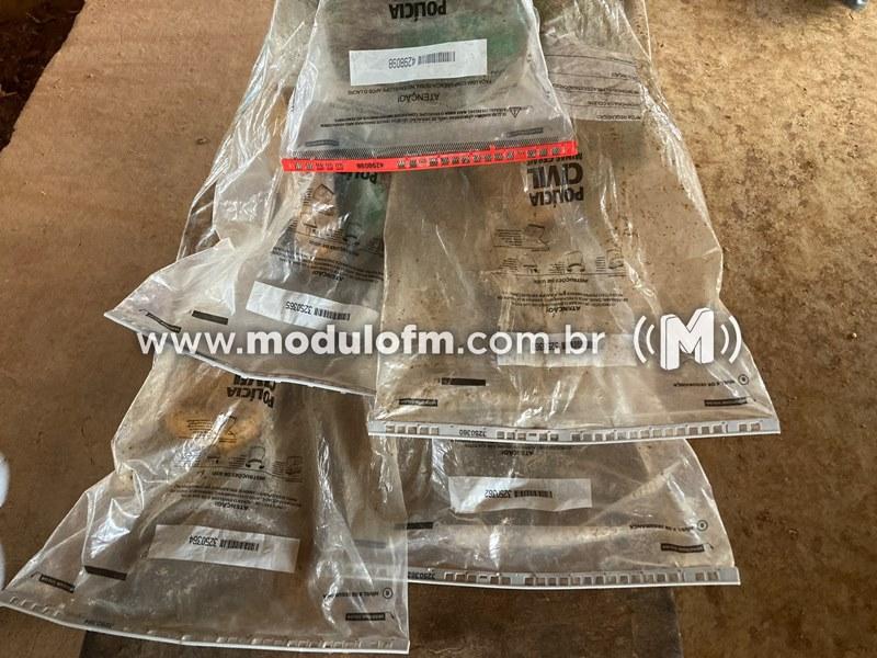 Imagem 1 do post Quase 100 kg de pasta de base de cocaína são incinerados em Monte Carmelo