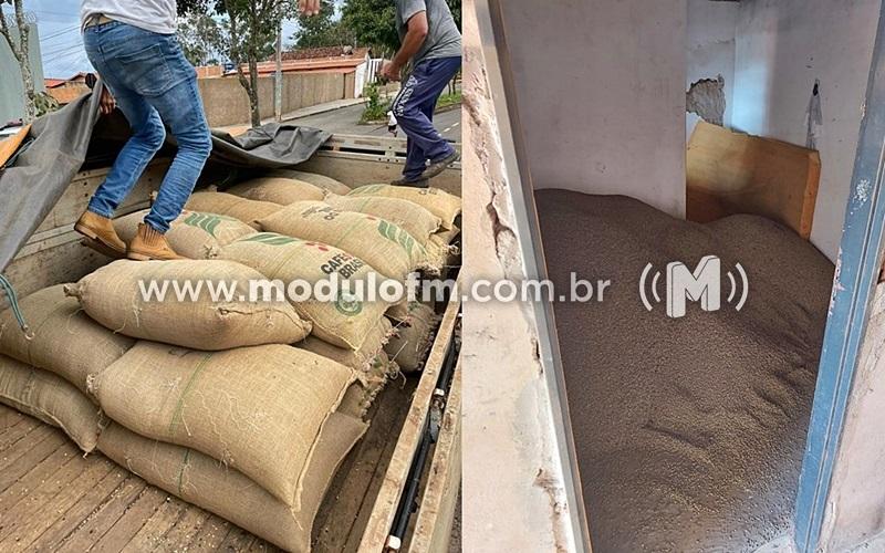 Café furtado de Caminhão em Posto de Combustíveis é recuperado pela PM