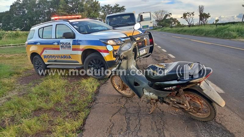 Homem inabilitado é preso na MG 187 conduzindo motocicleta adulterada