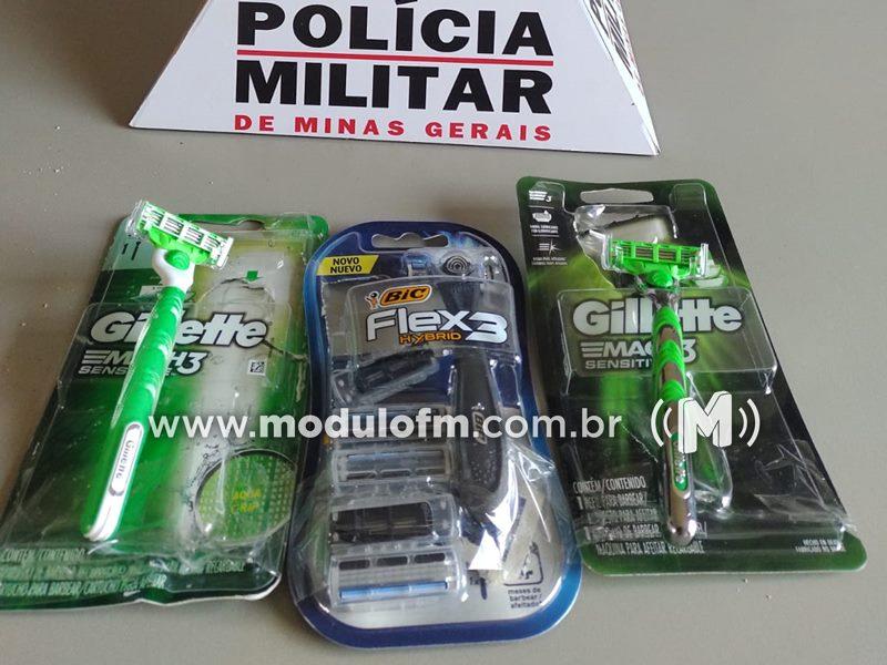 Cadeirante é preso após furto de kits de prestobarba em supermercado