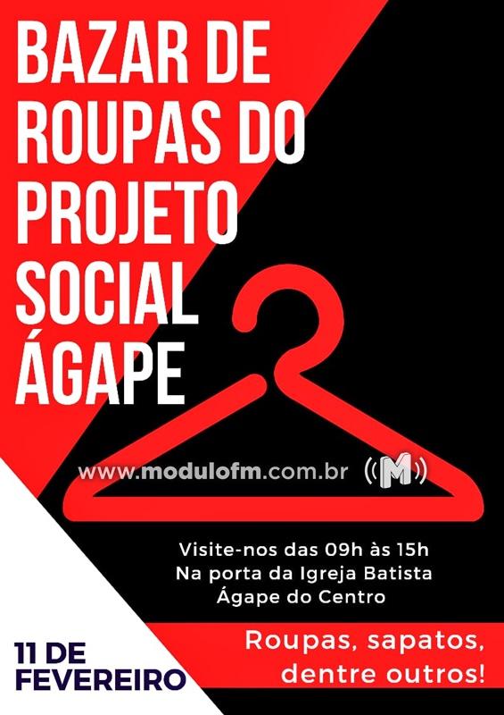 Igreja Batista Ágape realiza bazar em prol de Projeto Sociais.