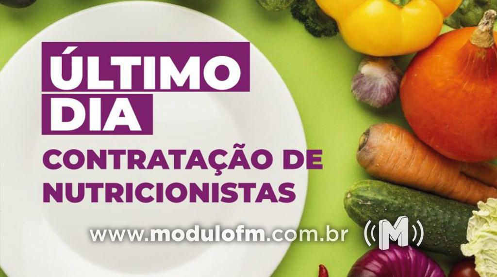 Inscrições para contratação de nutricionistas para rede estadual de...