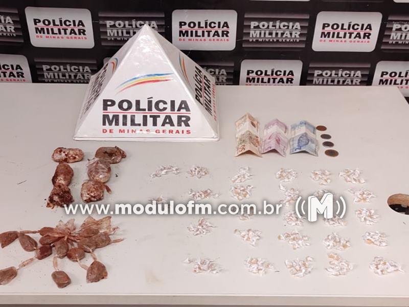 Jovem é preso com quase 300 pedras de crack enterradas no bairro Jardim Sul