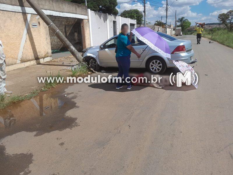 Imagem 1 do post Motorista atropela cadeirante e derruba poste em Patrocínio