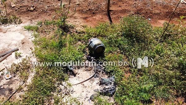 Imagem 2 do post Botijão pega fogo e assusta família no bairro Santo Antônio