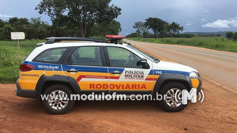 Homem é preso com motocicleta com chassi raspado na MG-230 em Patrocínio