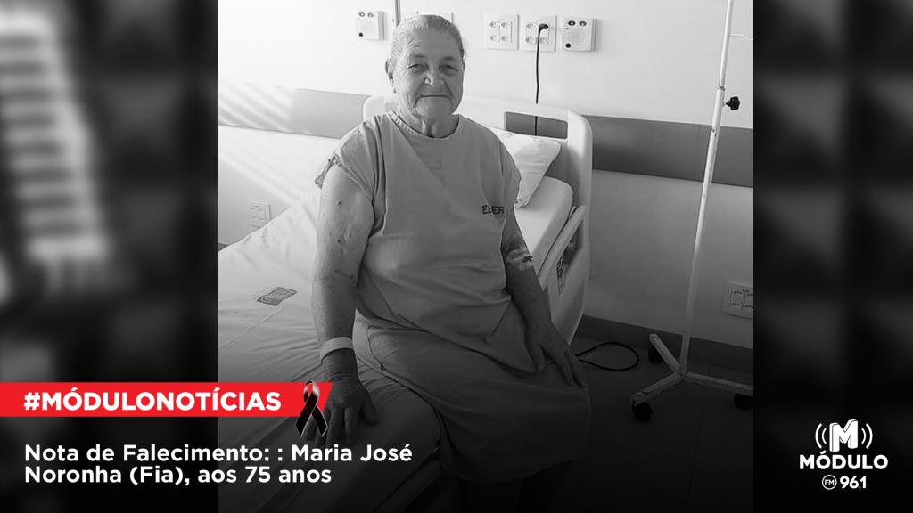Nota de Falecimento: Maria José Noronha (Fia), aos 75 anos