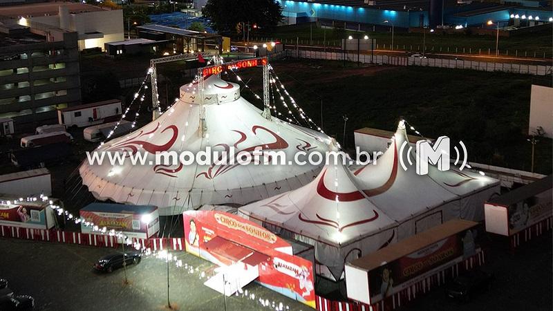Circo dos Sonhos estreia hoje (19/05) em Patrocínio