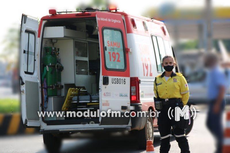 Duas pessoas ficam feridas em acidentes envolvendo motos em Patrocínio