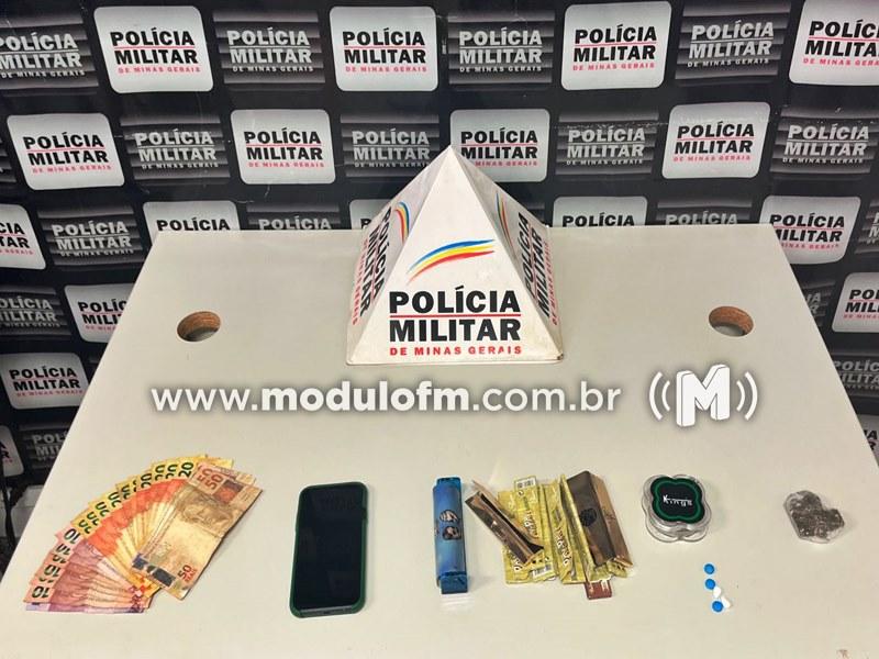 Foragido da Justiça é preso com drogas e dinheiro no bairro Nações