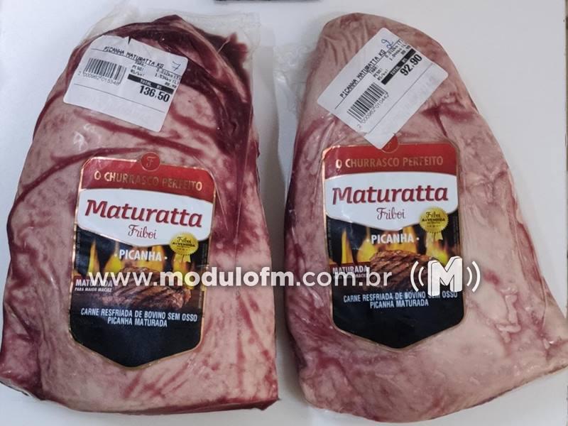Homem é preso por furto de picanha em supermercado de Patrocínio