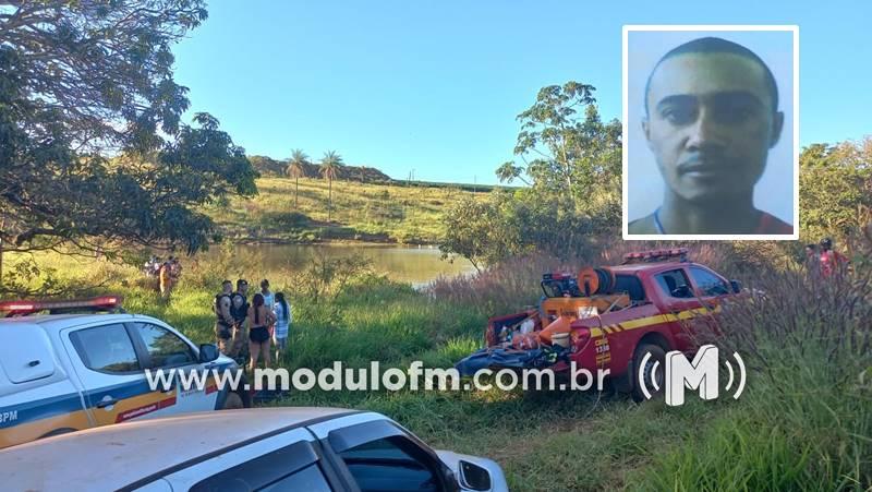 Homem morre afogado após tentar atravessar represa em fazenda de Monte Carmelo