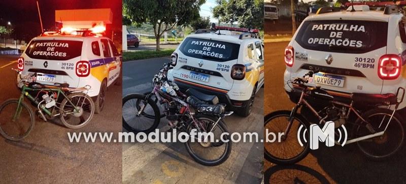 Operação contra bicicletas motorizadas barulhentas apreende 4 veículos em Patrocínio