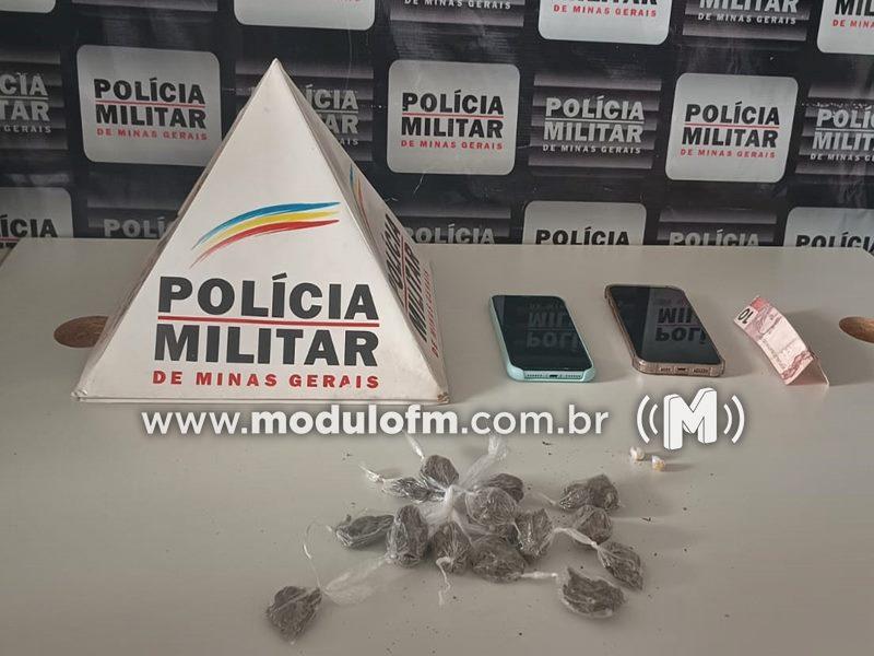 Dois jovens são detidos por suspeita de tráfico de drogas no bairro Jardim Sul