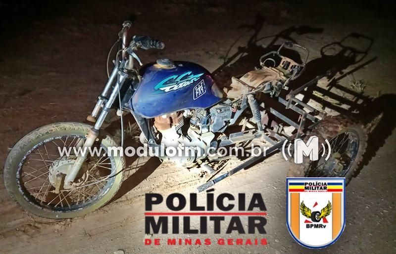 Homem é preso e motocicleta de origem não comprovada é apreendida em Patrocínio