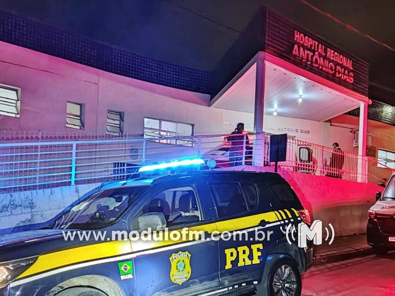 Mãe pede ajuda à PRF na BR-365 após seu filho de oito anos apresentar sintomas de parada respiratória