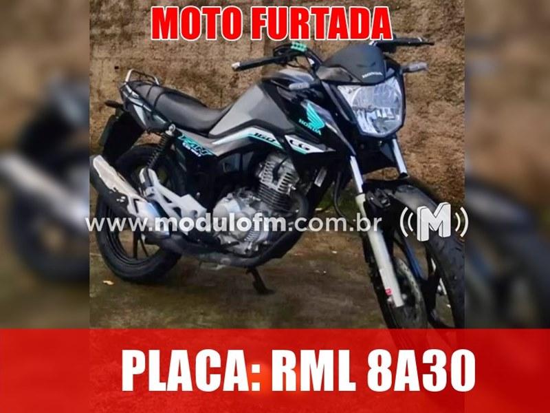 Motocicleta é furtada durante a noite em Patrocínio