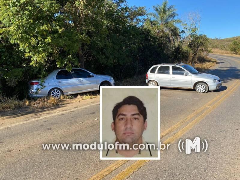 Colisão entre veículos tira a vida de motorista durante a madrugada na MG-188 em Coromandel